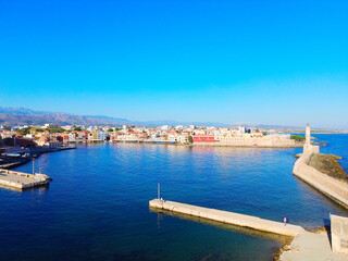 Obraz premium habour of Chania, Crete, Greece