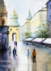 In an old Moscow alley