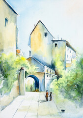 A street in an old European city