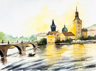 Ancient bridge over the Tiber