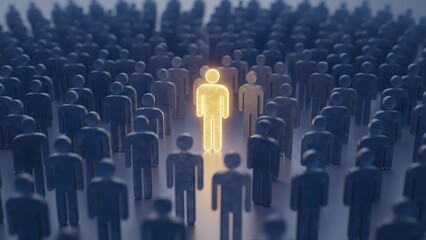 Fototapeta premium Selecting Top Talent in Corporate HR Management Environment