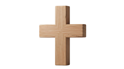 Wooden cross on black background with the cross in the middle cross.