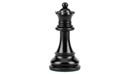 Black and white chess piece on black background with green stripe around.