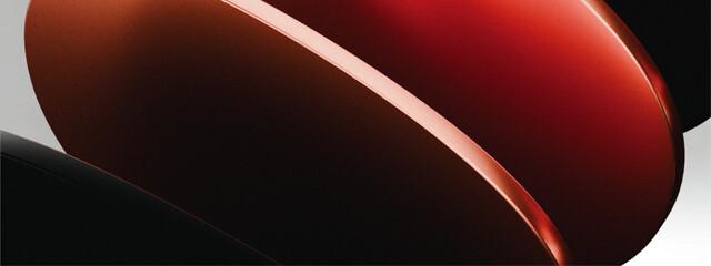 Red Orange Glossy 3D Cylinder Abstract Modern Background