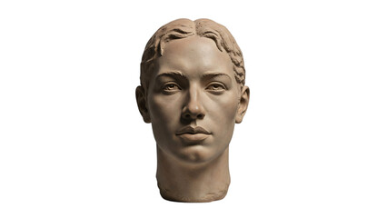 Roman marble head of woman possibly from the st century bc cae.