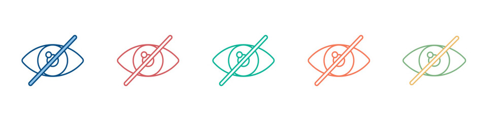 Privacy Icon Set Multiple Style Collection