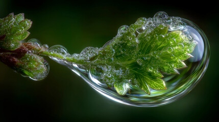 A drop of dew.