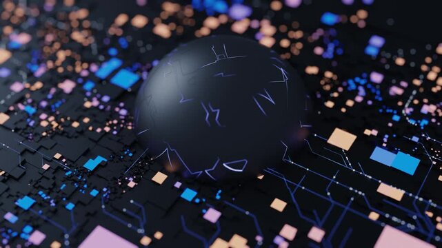 Futuristic motion design elements