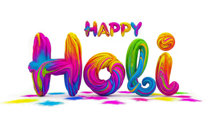 Happy Holi colorful powder celebration