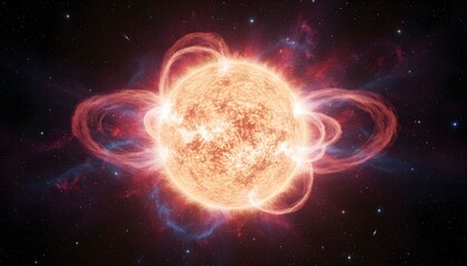 the sun in the space