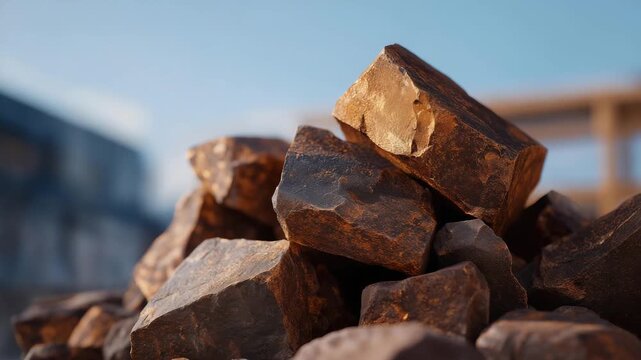 Metal sample used in industrial testing, simple composition and visible structure expressing material performance and manufacturing standards. cinematic color correction, natural uneven lighting
