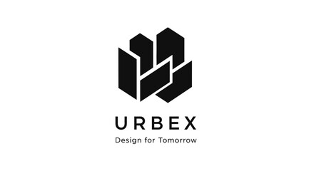 Urbex design logo graphic symbol.