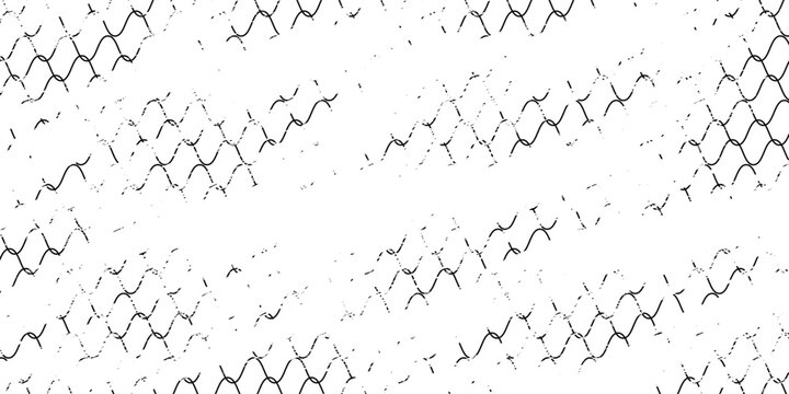 Net texture pattern on white background. Net texture pattern for backdrop and wallpaper. Realistic net pattern with black squares. Geometric background, vector illustration