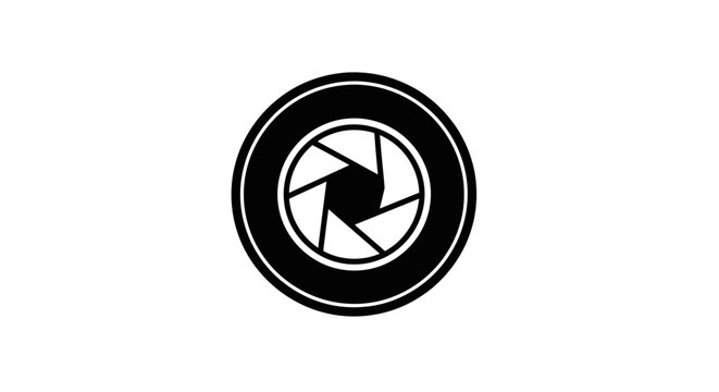 Camera shutter icon graphic design.