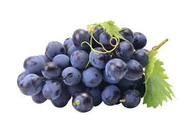 Bunch of grapes isolated on white background