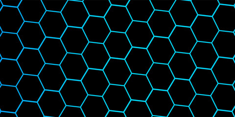 Obraz premium Vector abstract 3d hexagon. Background hexagon element. Vector graphics