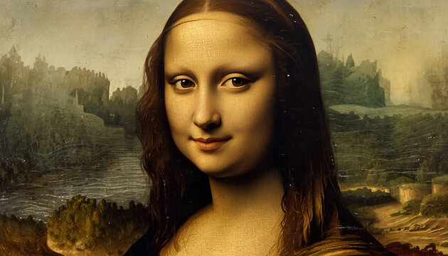 Mona Lisa painting portrait photograph 