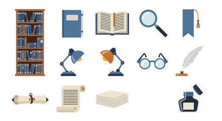 Study desk with books and tools. © Rifky