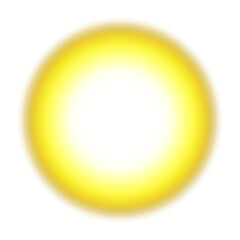 Yellow and brown magic glowing orb. Neon realistic energy flare halo ring. Abstract light effect	
