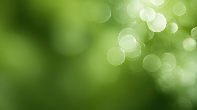 Earth Day background concept with soft bokeh light, abstract blurred green nature texture, fresh eco friendly atmosphere