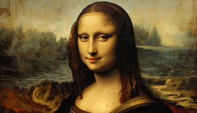 Mona Lisa painting portrait photograph 