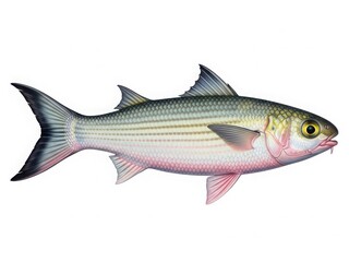 Obraz premium Mullet fish swimming in the ocean