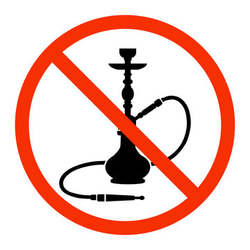 No hookah smoking sign