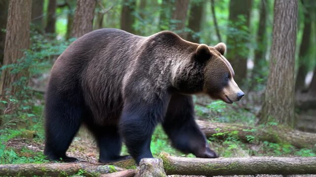 森で熊に遭遇