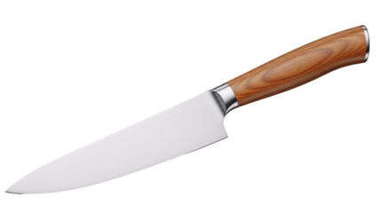 "Kitchen Knife on Transparent Background"
