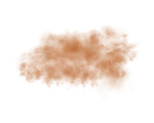 Obraz premium Realistic orange smoke or haze on a transparent background. Magic fog, vapor. Vector illustration. 
