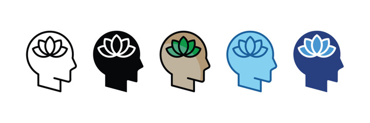 Stress Relief  Icon Set Multiple Style Collection