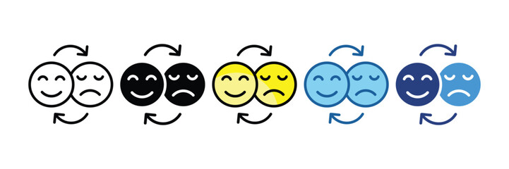 Bipolar  Icon Set Multiple Style Collection