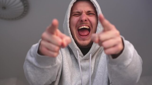 An abuser mocks and humiliates someone.
Humiliation of a weak person who cannot stand up for themselves.
An abuser points a finger at the humiliated person.
Violence, abuse, suffering, humiliation, be
