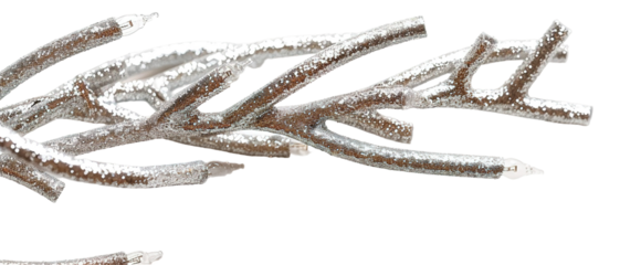 Curved line of glitter Christmas lights isolated on a transparent background adds a touch of sparkle to any festive setting, perfect for holiday decorations and celebrations