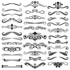 Obraz premium Timeless flourish design elements perfect for elegant invitations and vintage inspired projects offering a touch of classic sophistication and creative embellishments