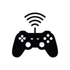 Black wireless game controller gamepad © dipu