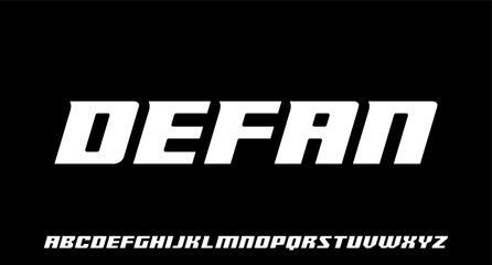 Obraz premium modern, futuristic modern geometric font 