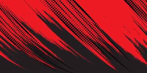 Background, contrast red and black color abstract template for business design. Technology style. You can use it for advertising, sports posters, templates, business presentations. Vector illustration