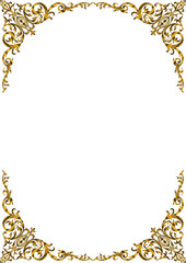 Vintage Gold Decorative Border Frame