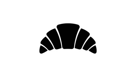 Croissant pastry icon symbol shape.