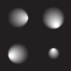 Vector illustration of a set of shiny 3d golden stars and round rings featuring realistic reflections and light on glass shadow design.