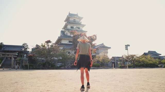 Shikoku, Japan - 3 may 2025 Imabari Castle in Ehime Prefecture
