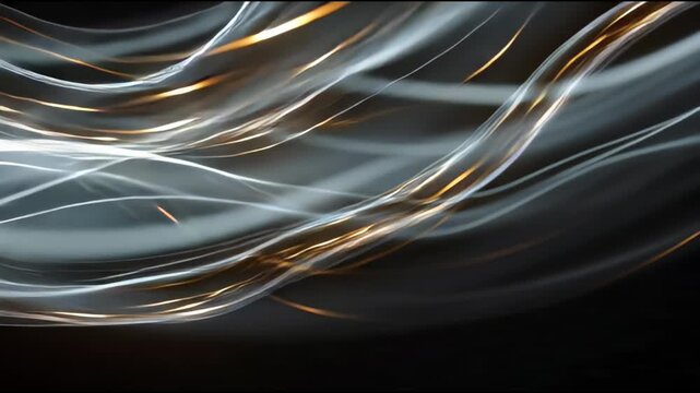 Cinematic Chaotic Light Streaks and Erratic Motion Background
