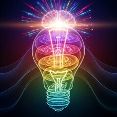 Illuminating Ideas - A Conceptual Lightbulb of the Mind.