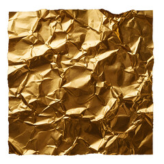 Ultra-Realistic Isolated Gold Foil Texture Fragment