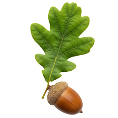 Acorn with Leaf
