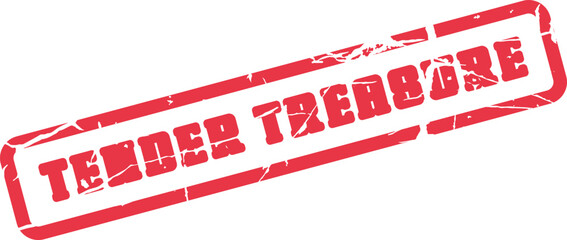 Classic grunge style stamp featuring the text Tender Treasure symbolizing value, preciousness, and discovery ©  Design_ mn