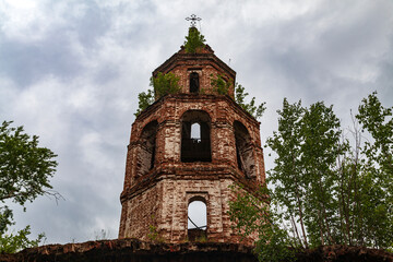 Fototapeta premium Usolye. Church of the Vladimir Icon of the Mother of God