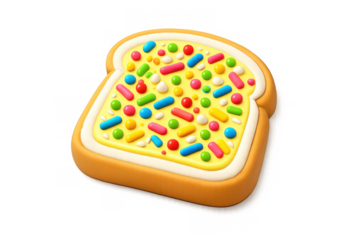 Colorful fairy bread illustration for creative design and decoration projects