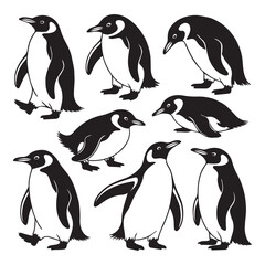 Obraz premium penguin silhouette silhouette penguin, penguin silhouette clipart cute penguin silhouette emperor penguin silhouette penguin silhouette free 